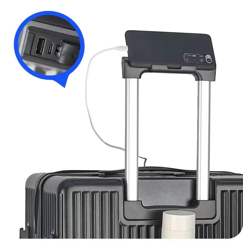 Nouvelle Valise compartiment ordinateur porte gobelet et chargeur.